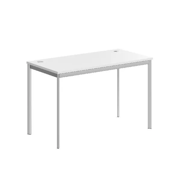 IMAGO-С Стол письменный СП-2.1S белый/алюминий 1200х600х755